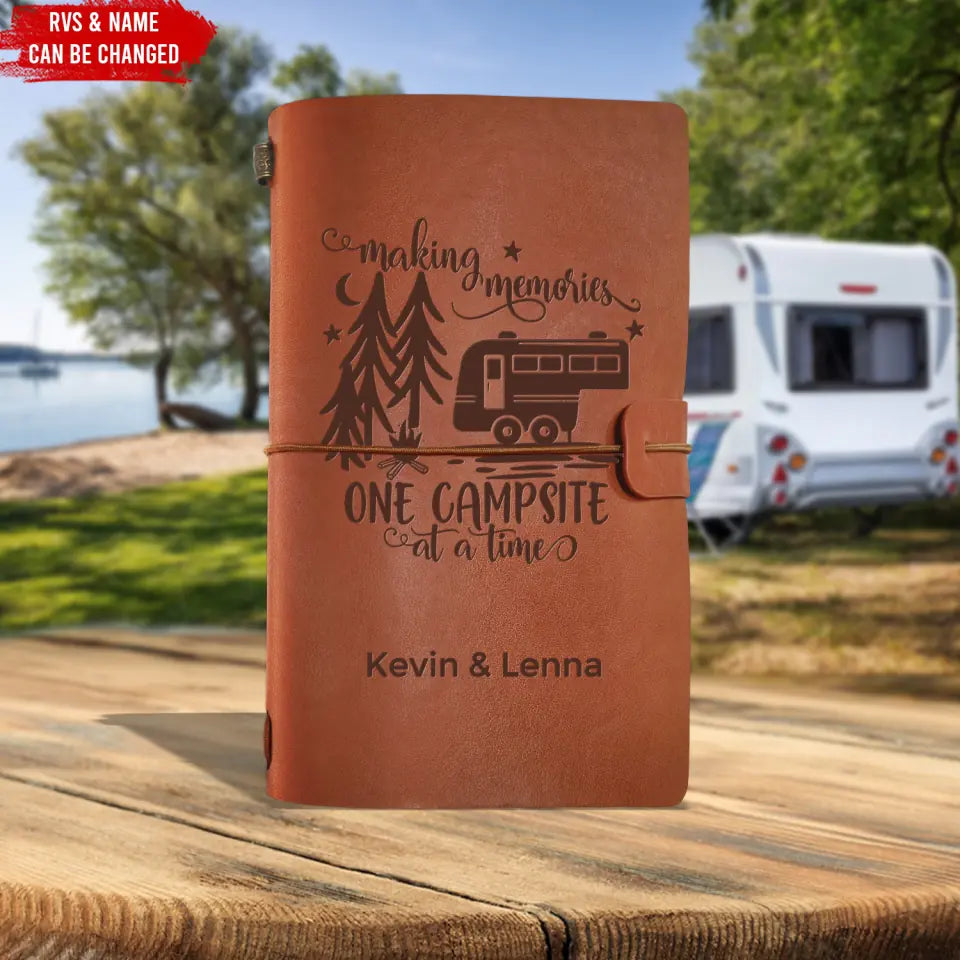 Making Memories Journal - Personalized Camping Notebook Engraved