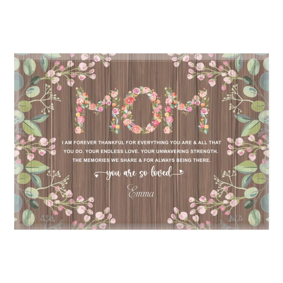 Mom You Are So Loved - Personalized Mom Canvas - Mother's Day Gift - Mom Canvas Gift