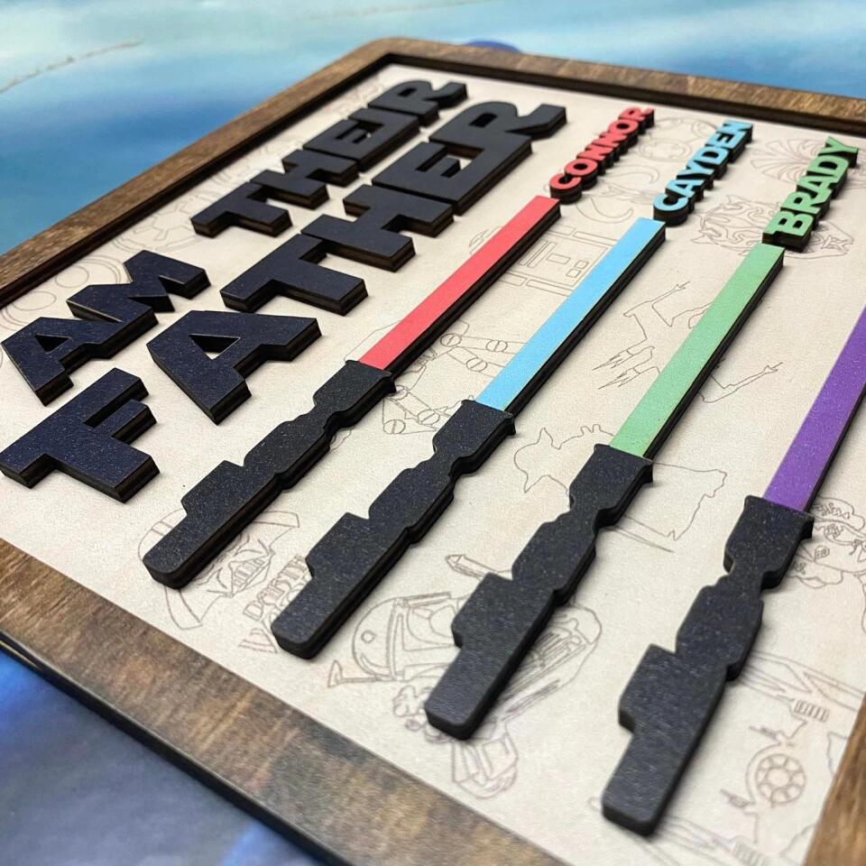 I Am Their Father/Mother - Personalized Sign, Gift For Mother's Day, Gift For Father's Day