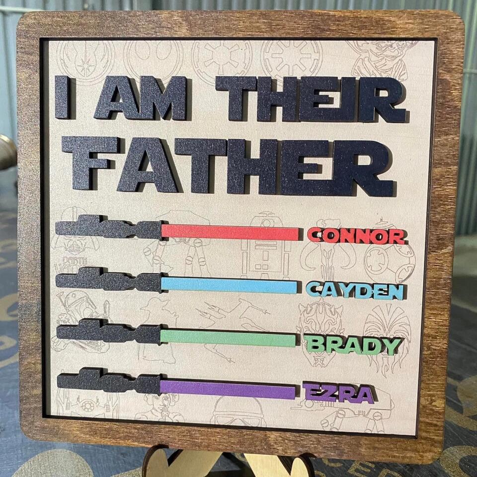 I Am Their Father/Mother - Personalized Sign, Gift For Mother's Day, Gift For Father's Day