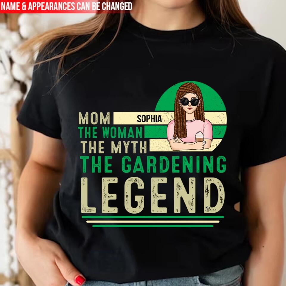 Dad The Man The Myth The Gardening Legend - Personalized  T-Shirt, Gift For Garden Lover