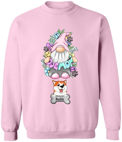 Dog Mom Gnome Floral - Personalized Dog Lovers Shirt - Dog Mom Shirt - Dog Lover Gift