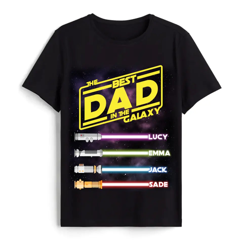 Best Mom/Dad In The Galaxy - Personalized T-Shirt, Gift For Mother's Day, Gift For Father's Day