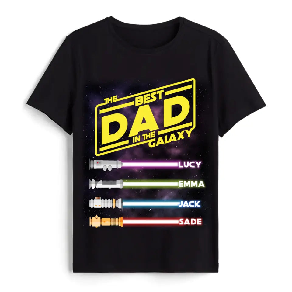 Best Mom/Dad In The Galaxy - Personalized T-Shirt, Gift For Mother&#39;s Day, Gift For Father&#39;s Day