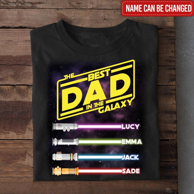 Best Mom/Dad In The Galaxy - Personalized T-Shirt, Gift For Mother's Day, Gift For Father's Day