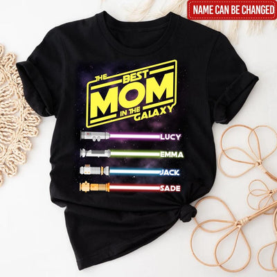 Best Mom/Dad In The Galaxy - Personalized T-Shirt, Gift For Mother's Day, Gift For Father's Day