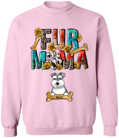 Fur Mama - Personalized Dog Mom Shirt - Fur Mama Shirt - Dog Lovers Gift - Mother's Day Shirt