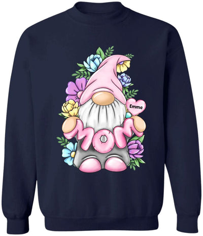 Mom Gonk Gnome Floral - Personalized Mother’s Day Shirt - Mom Shirt - Gnome Heart Mom Shirt - Mother's Day Gift