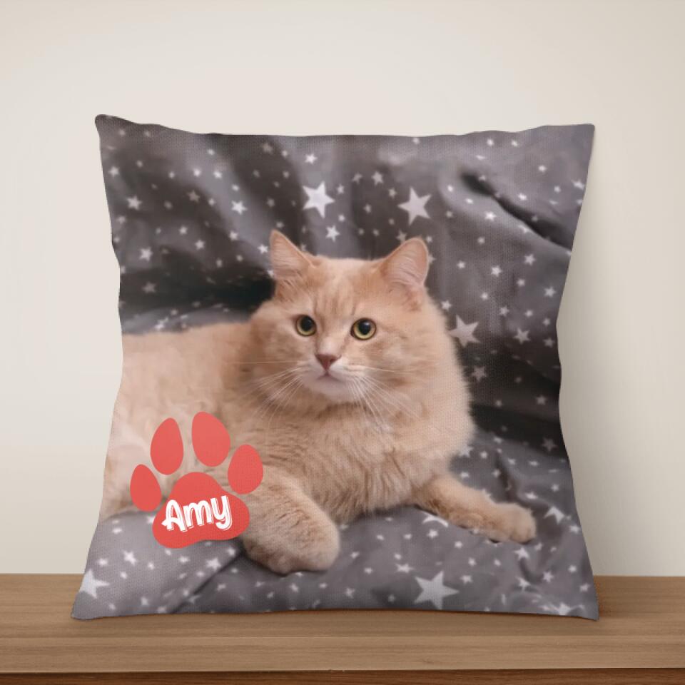 Pet's Face On A Pillow - Personalized Pillow, Gift For Pet Lover