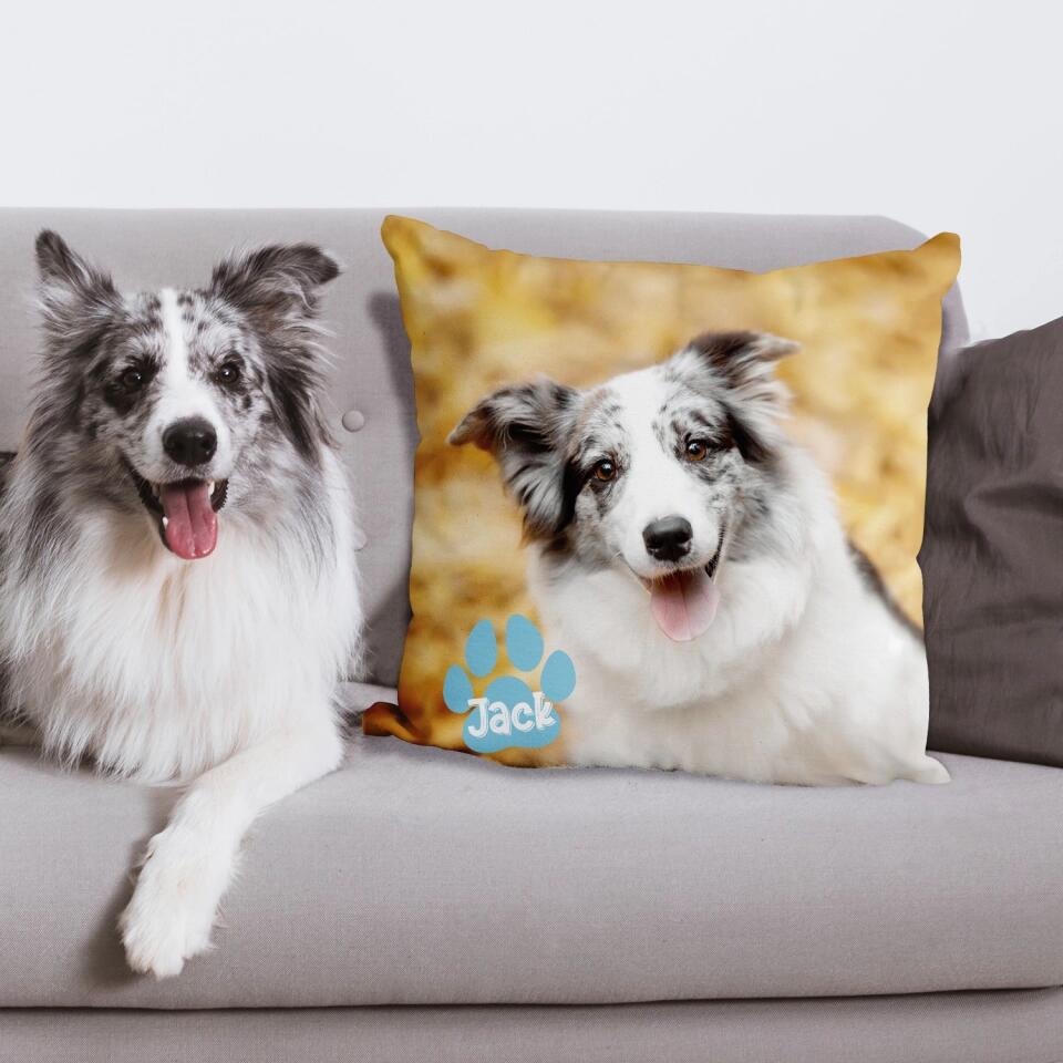 Pet's Face On A Pillow - Personalized Pillow, Gift For Pet Lover