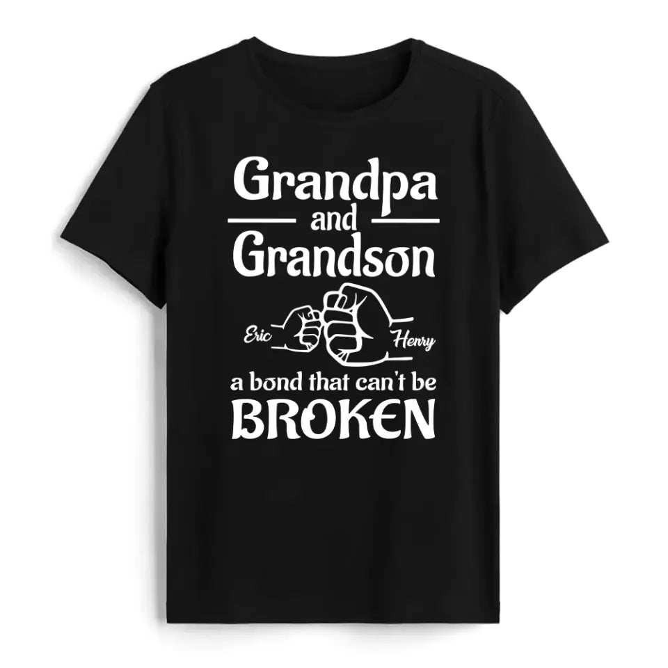 Grandma And Grandson A Bond That Can&#39;t Be Broken- Personalized Shirt, Gift For Mother&#39;s Day