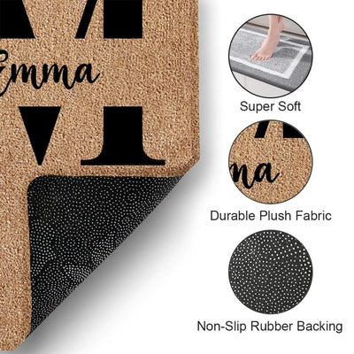Mom/Dad We Love You! - Personalized Doormat, Gift For Mom/Dad, Gift For Mother's Day/ Father's Day