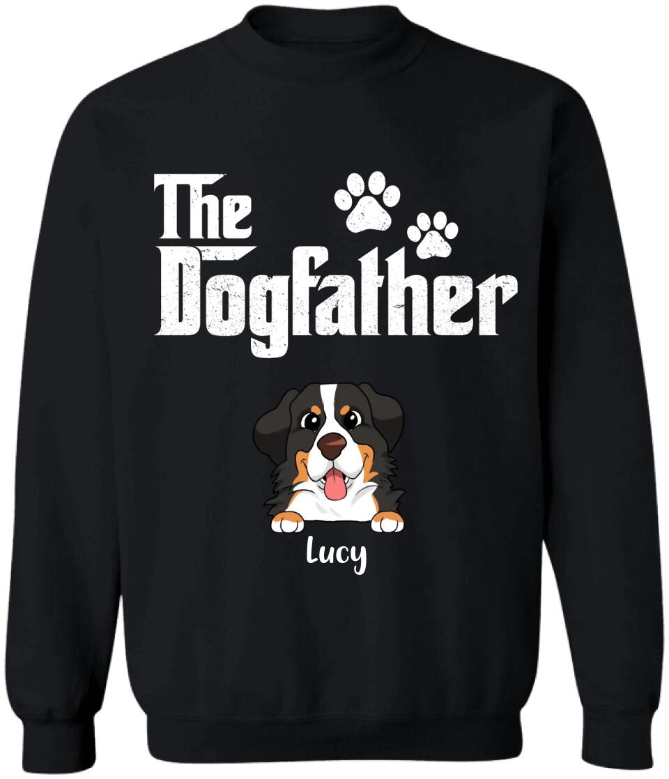The DogFather - Personalized T-shirt For Father's Day, Gift For Dog Lovers