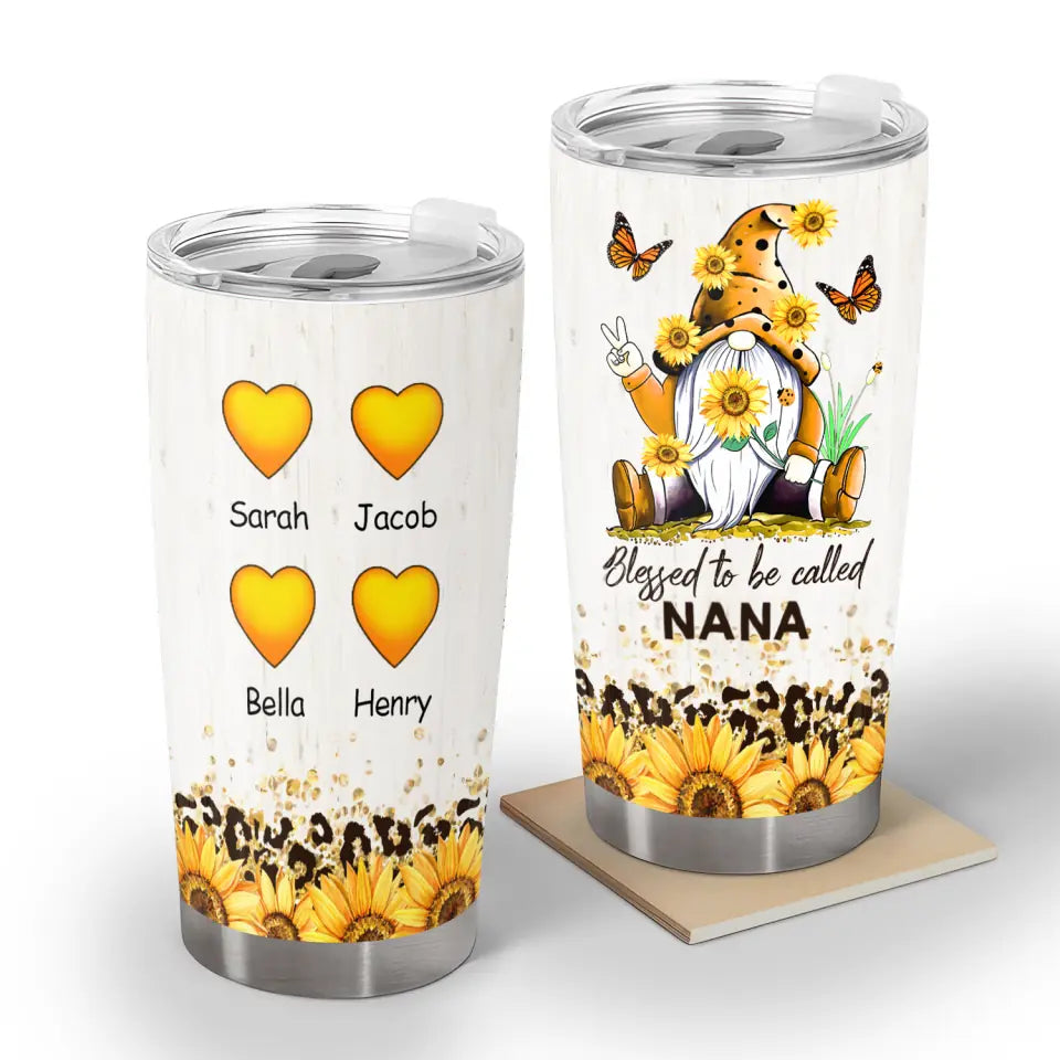 Blessed To Be Called GRANDMA - Personalized Tumbler, Gifts For Grandma