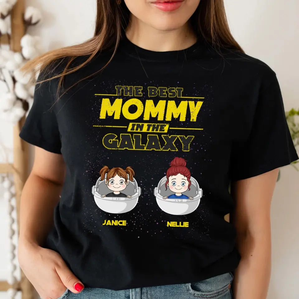 Best Daddy Grandpa In The Galaxy - Personalized T-shirt Hoodie, Gifts For Dad Grandpa