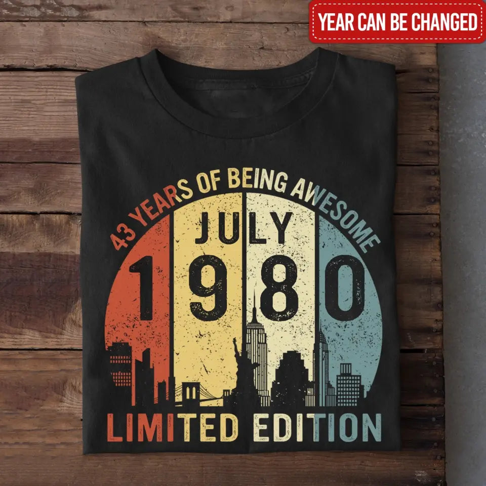 Make In 1983 Limited Edition - Personalized Year Of Birth T-Shirt, Vintage Shirt