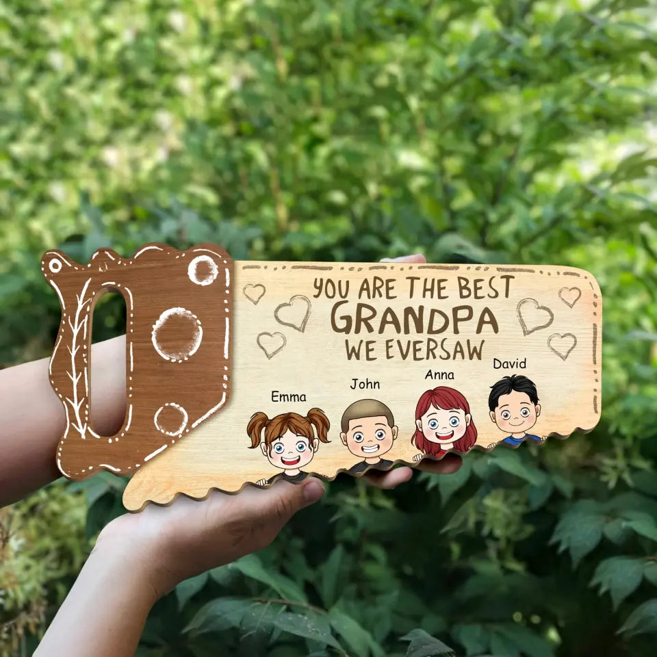 You Are The Best Grandpa - Personalized Wood Sign, Gift For Grandpa, Gift For Father's Day