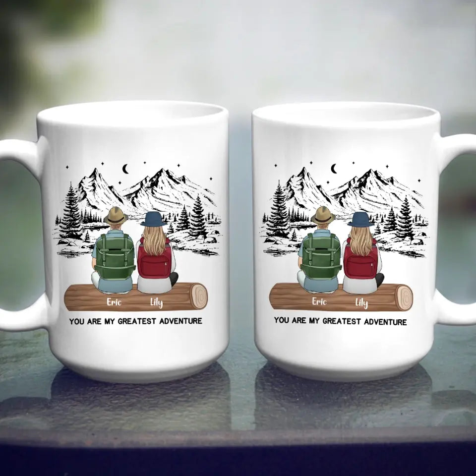 You Are My Greatest Adventure - Personalized Camping Mug, Gift For Camping Couple
