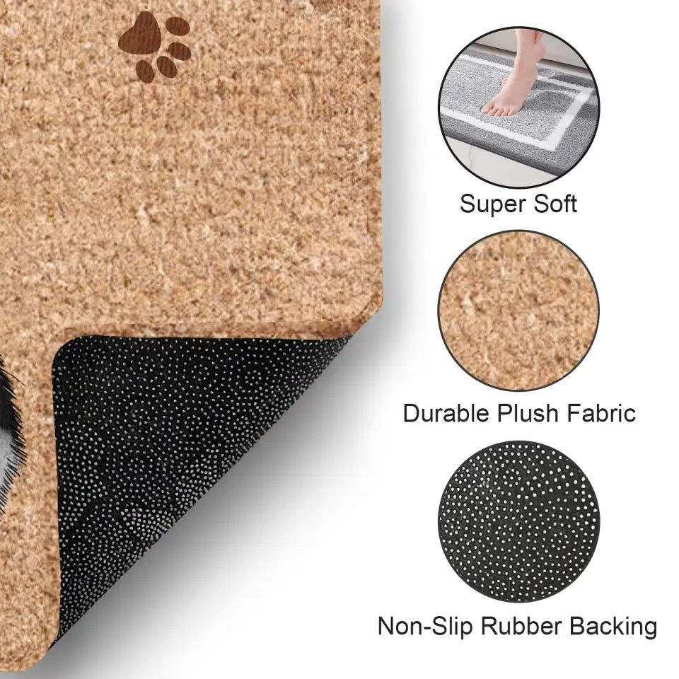 Welcome To Our Home - Personalized Doormat, Gift For Cat Lovers