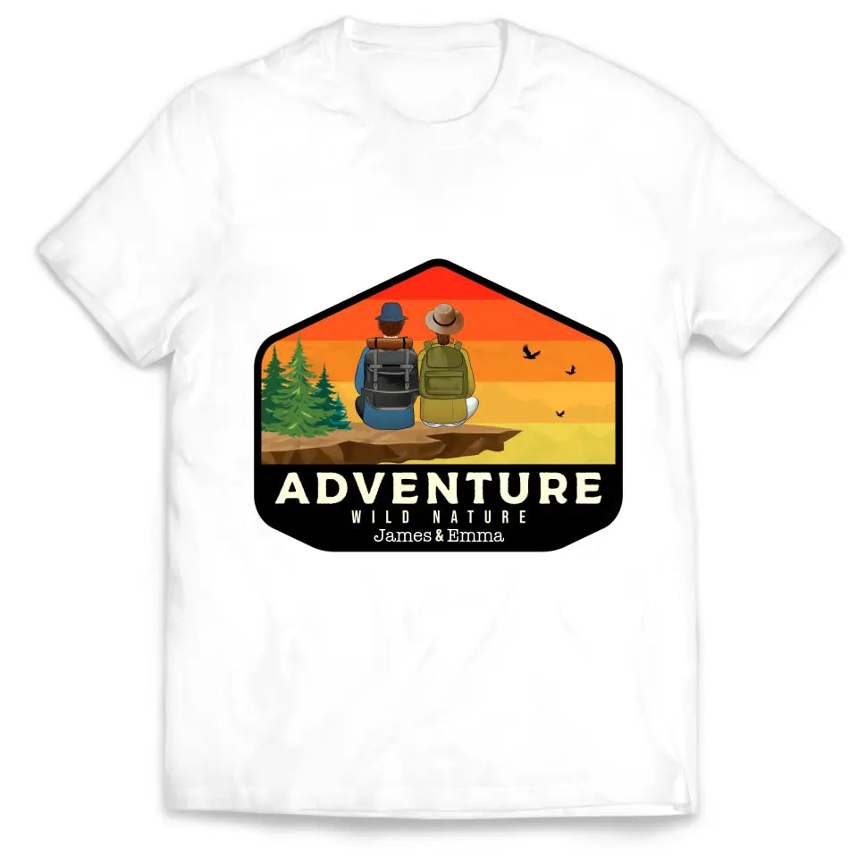 Adventure Wild Nature - Personalized T-Shirt, Gift For Hiking Lover