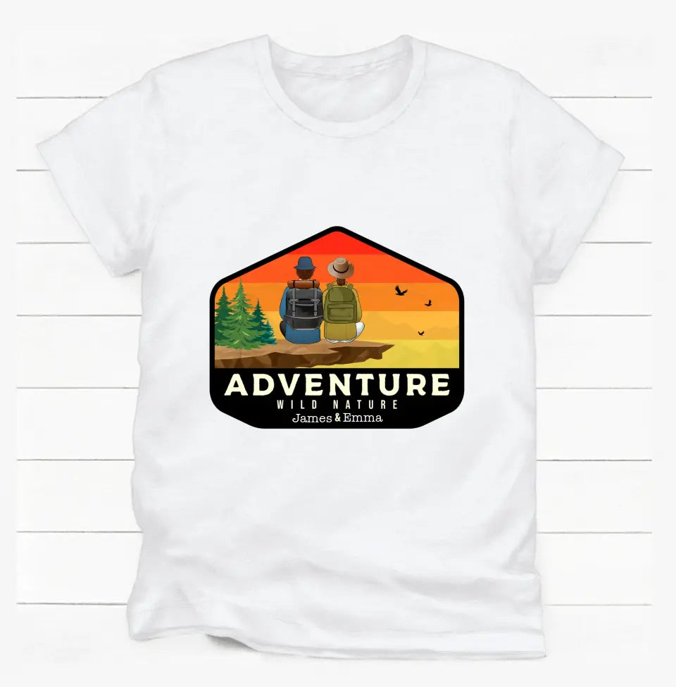 Adventure Wild Nature - Personalized T-Shirt, Gift For Hiking Lover