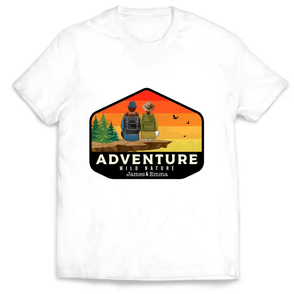 Adventure Wild Nature - Personalized T-Shirt, Gift For Hiking Lover