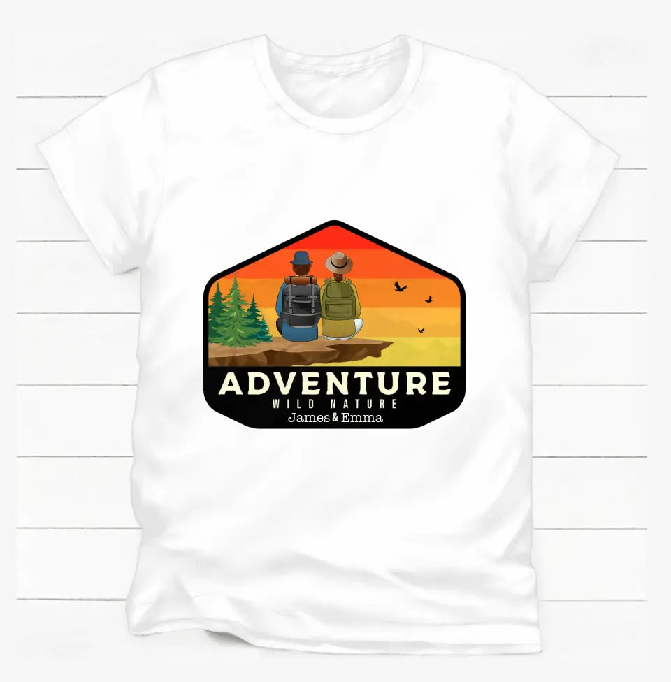 Adventure Wild Nature - Personalized T-Shirt, Gift For Hiking Lover