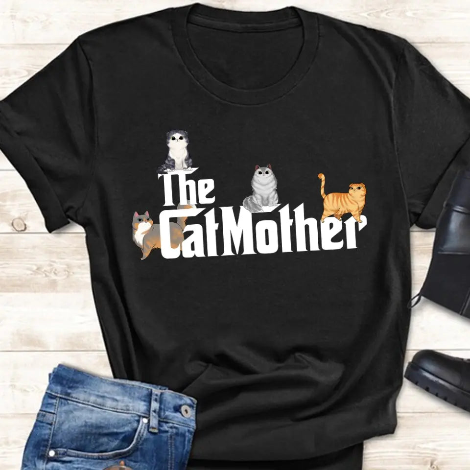 The Catmother - Personalized T-shirt For Mother's Day, Gift For Cat Lovers