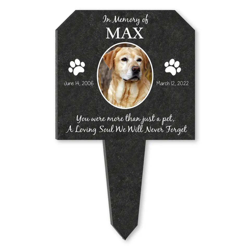 You Were More Than Just A Pet, A Loving Soul We Will Never Forget - Personalized Plaque Stake, Gift For Pet Lovers