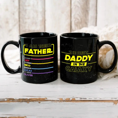 I Am Their Father Best Dad In The Galaxy - Personalized Mugs, Father Day Gifts for Papa
