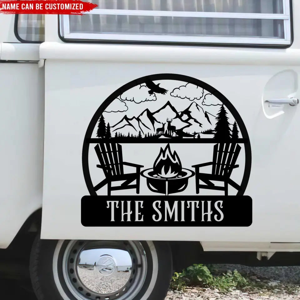The Best Memories Are Made in A Camper - Personalized Decal, Gift For Campers