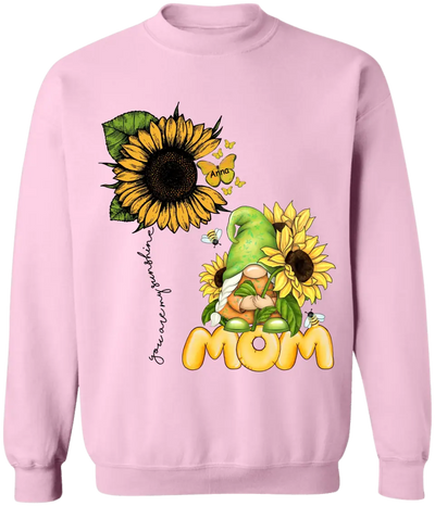 You Are My Sunshine - Personalized Mom Shirt Gnome - Mother's Day Gnome Shirt - Mom Gift