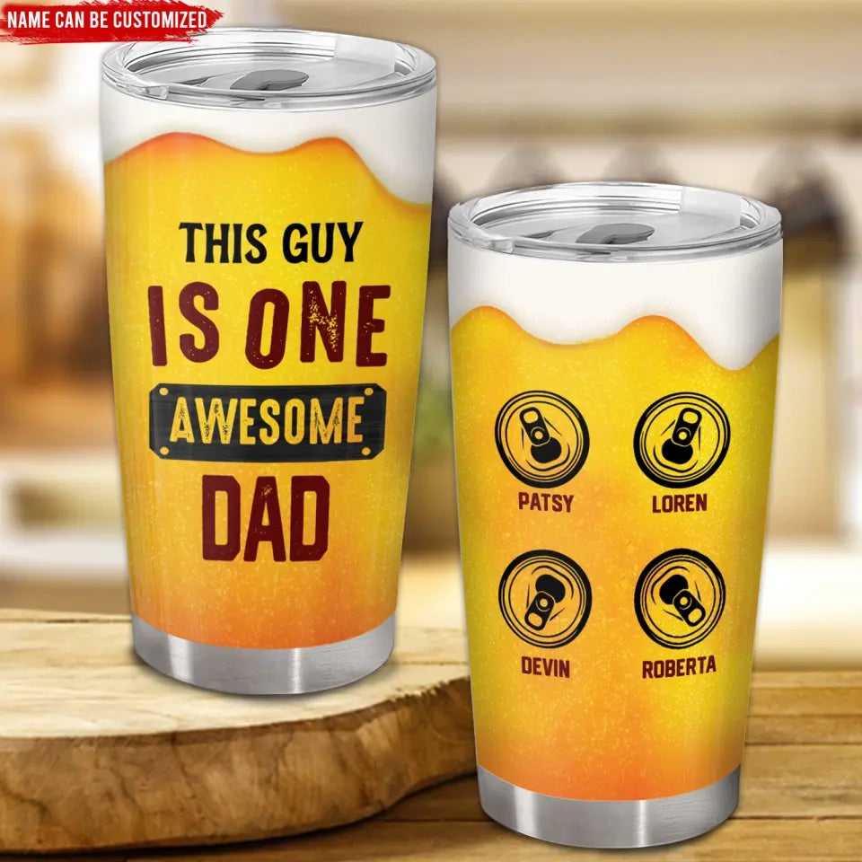 Funny Beer Simulation World's Greatest Farter I Mean Father - Personalized Tumbler, Father’s Day Gifts For Daddy