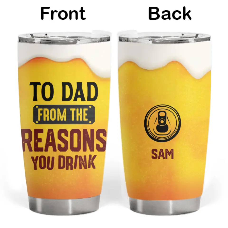 Funny Beer Simulation World's Greatest Farter I Mean Father - Personalized Tumbler, Father’s Day Gifts For Daddy