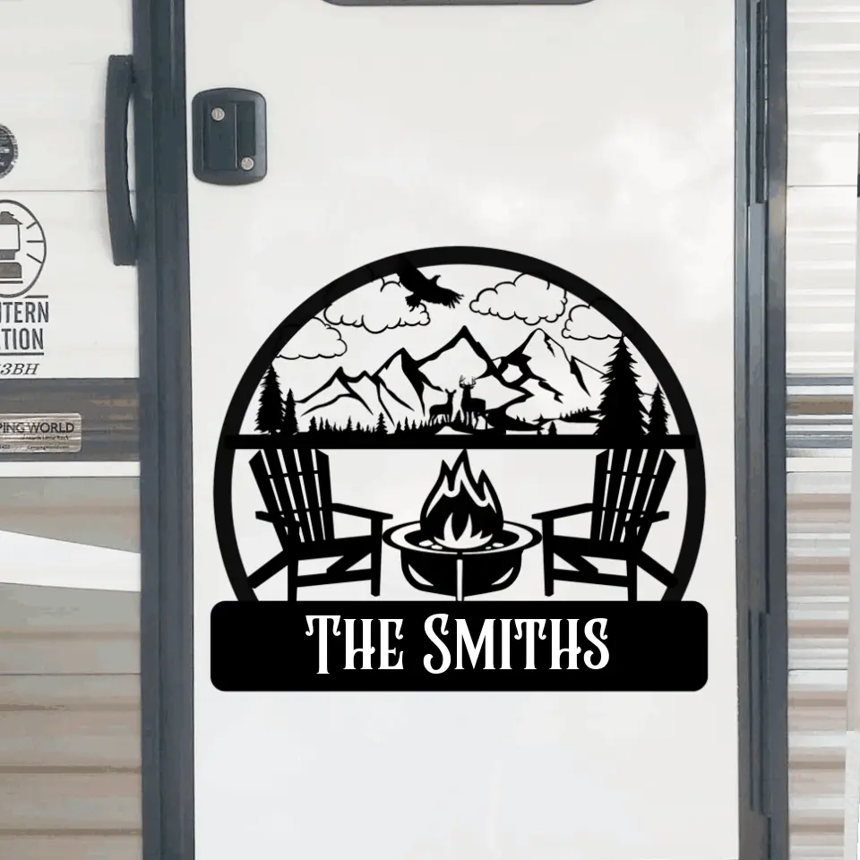 The Best Memories Are Made in A Camper - Personalized Decal, Gift For Campers