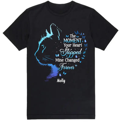 The Moment Your Heart Stopped Mine Changed Forever - Personalized T-shirt Hoodie, Memorial Gift For Pet Lover