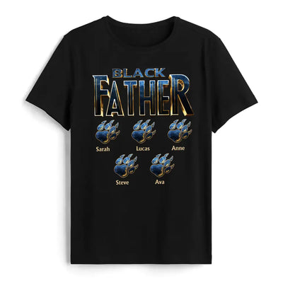Best Dad Ever In The World Black Father - Personalized T-shirt, Fathers Day Gifts For Dad, Grandpa
