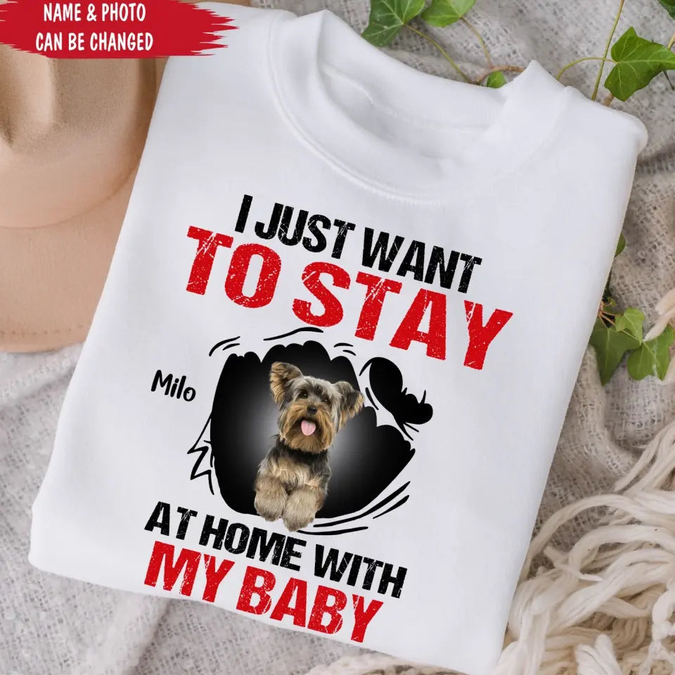 I'm Telling You I'm Not A Dog My Mom Said I'm A Baby - Personalized T-Shirt, Gift For Dog Lovers, Gift For Dog Mom