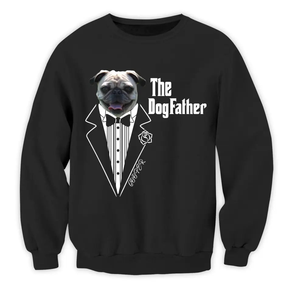 The DogFather/ CatFather - Personalized T-Shirt, Happy Father's Day, Dog Dad Gift, Cat Dad Gift