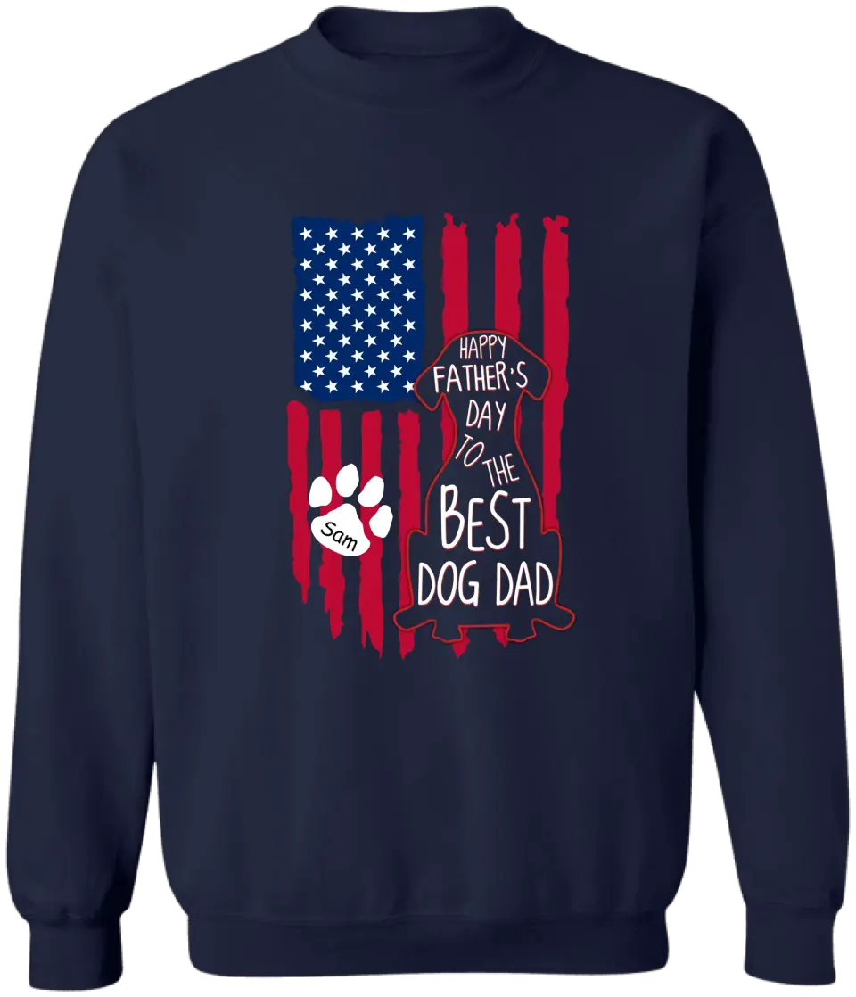 Best Dog Dad Ever - Personalized T-Shirt, Happy Father's Day, Gift For Dad