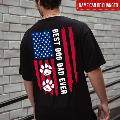 Best Dog Dad Ever - Personalized T-Shirt, Happy Father's Day, Gift For Dad