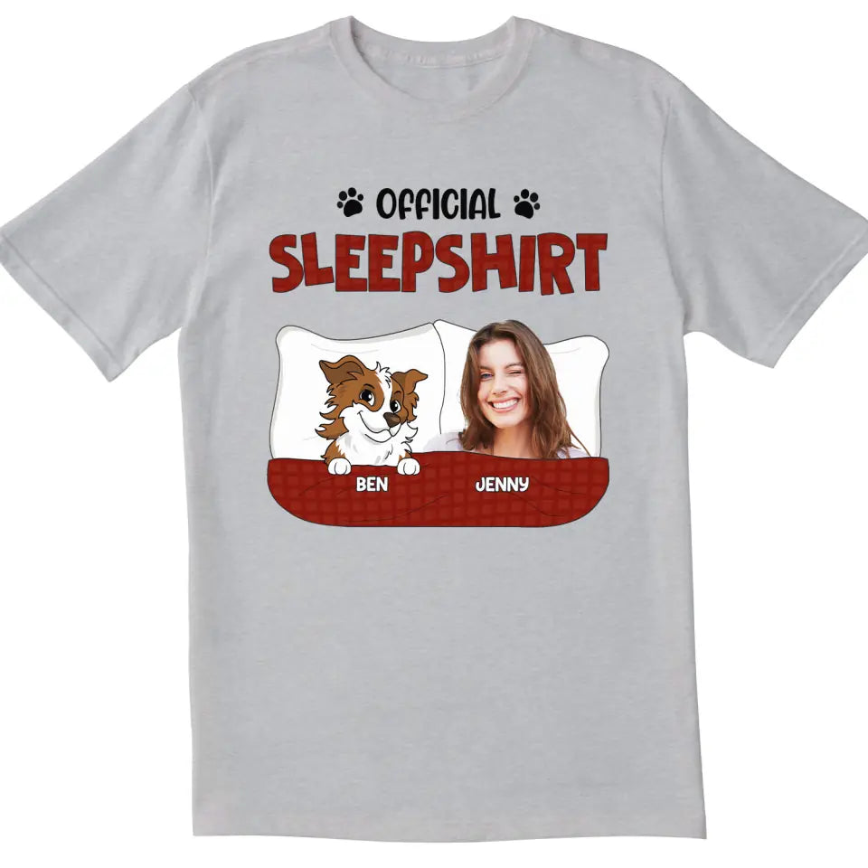 Official Sleep Shirt - Personalized T-Shirt, Gift For Pet Lovers