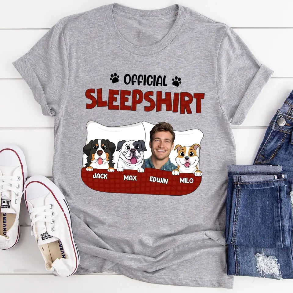 Official Sleep Shirt - Personalized T-Shirt, Gift For Pet Lovers