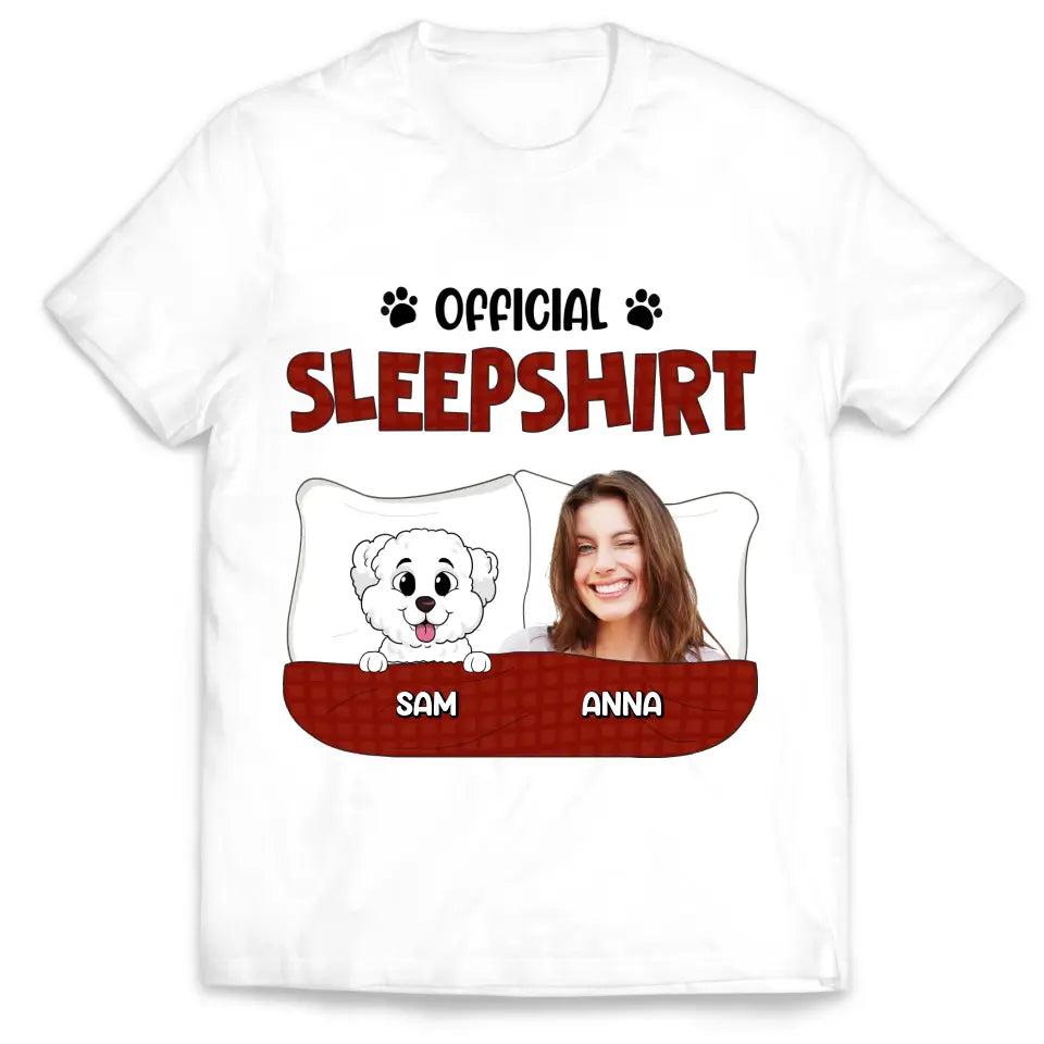 Official Sleep Shirt - Personalized T-Shirt, Gift For Pet Lovers