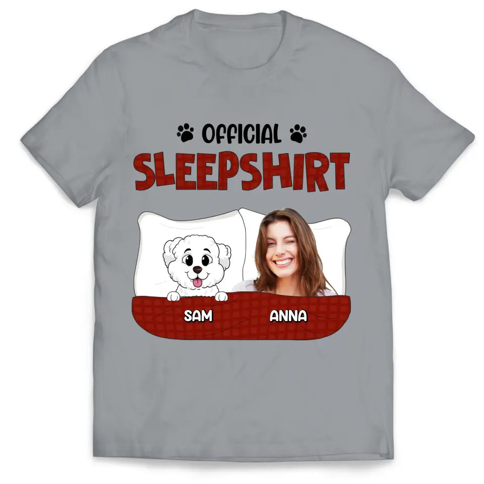 Official Sleep Shirt - Personalized T-Shirt, Gift For Pet Lovers