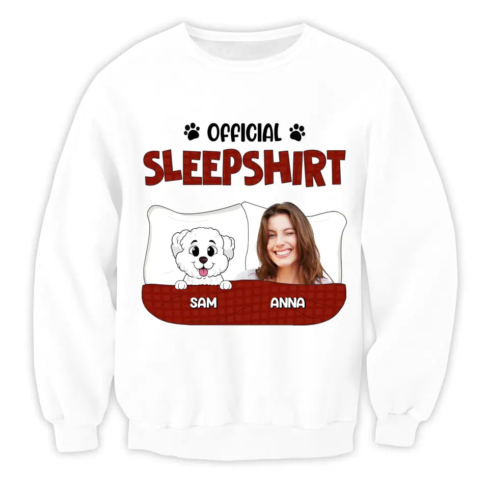 Official Sleep Shirt - Personalized T-Shirt, Gift For Pet Lovers