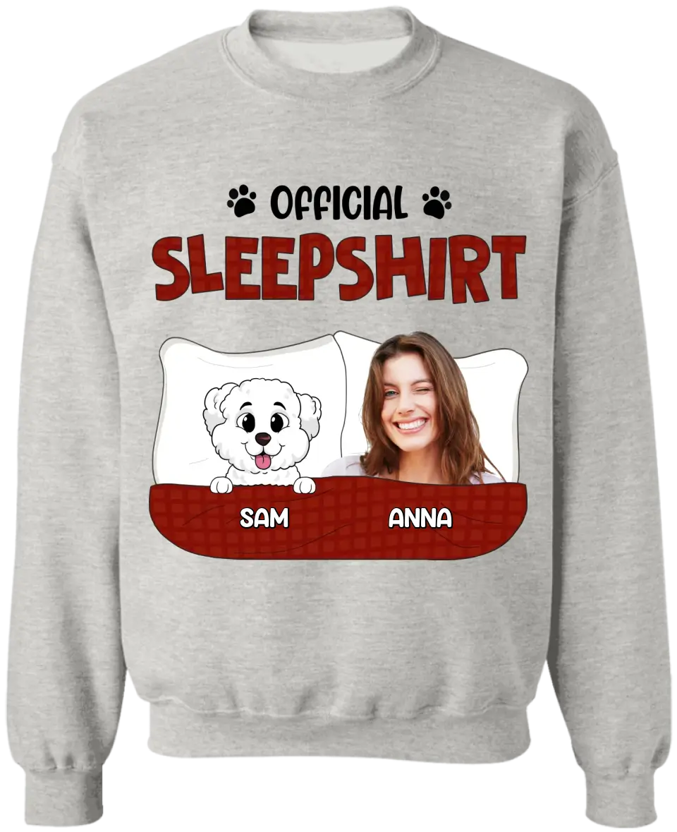 Official Sleep Shirt - Personalized T-Shirt, Gift For Pet Lovers