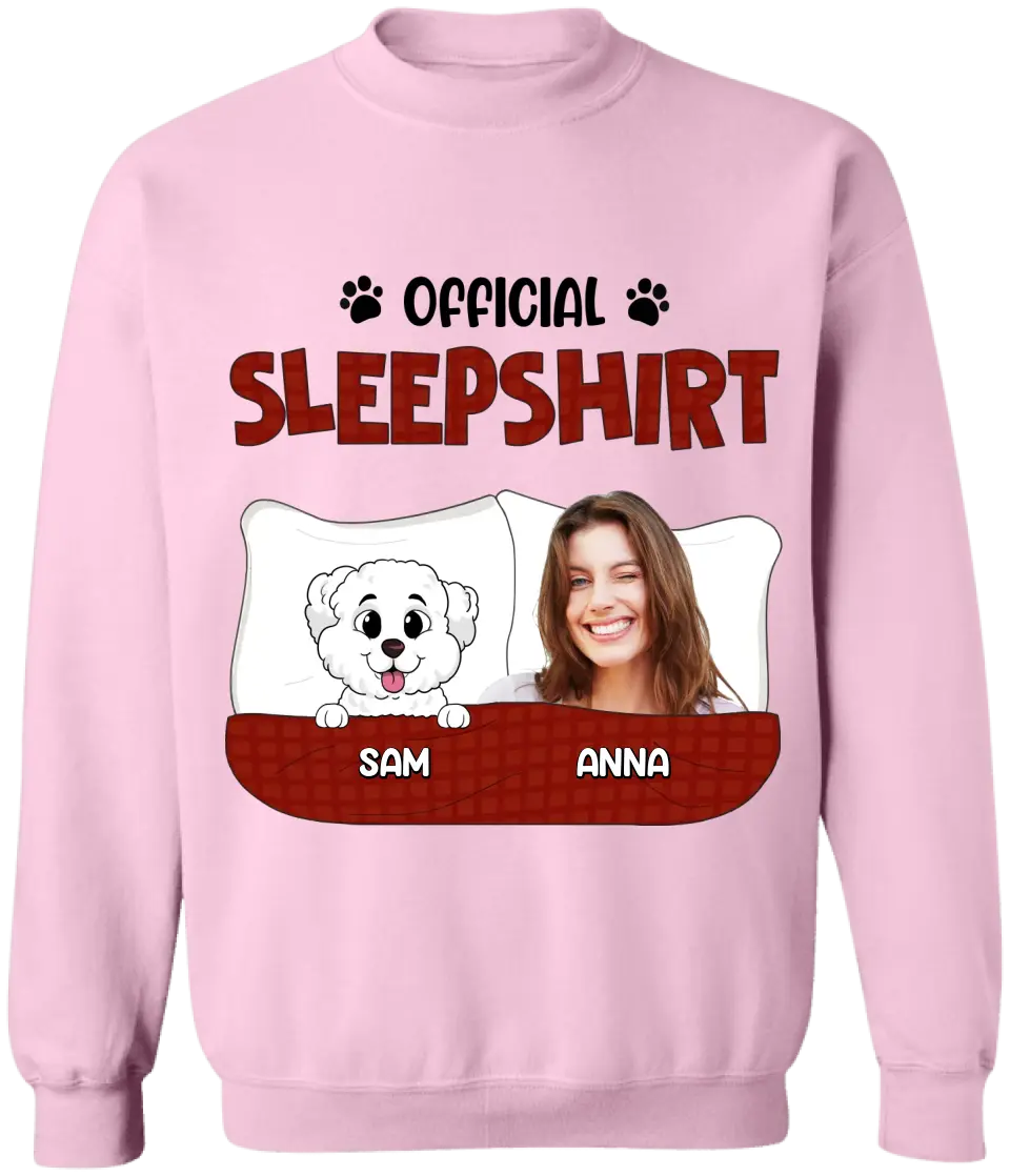 Official Sleep Shirt - Personalized T-Shirt, Gift For Pet Lovers