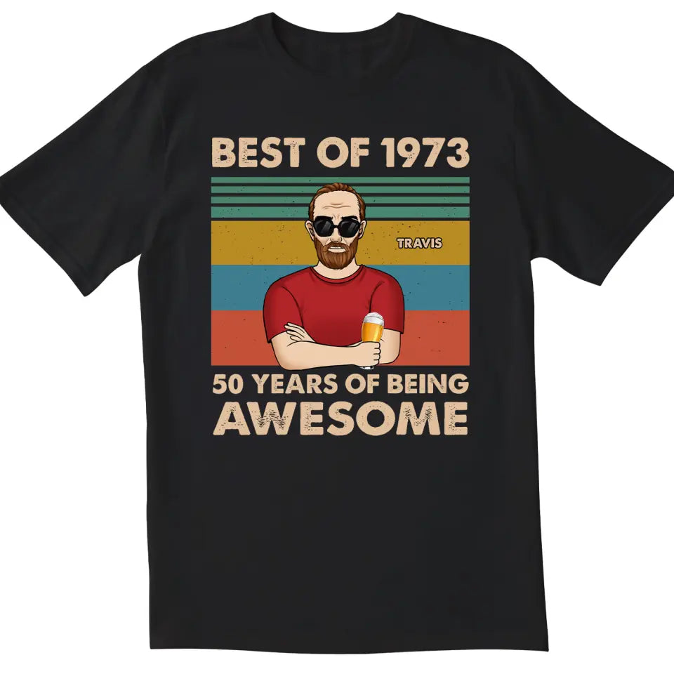 Years of Being Awesome - Personalized T-Shirt, Father&#39;s Day Gift Ideas