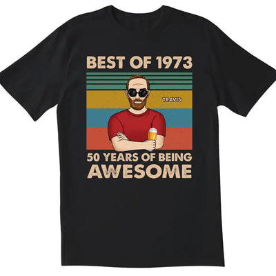 Years of Being Awesome - Personalized T-Shirt, Father's Day Gift Ideas